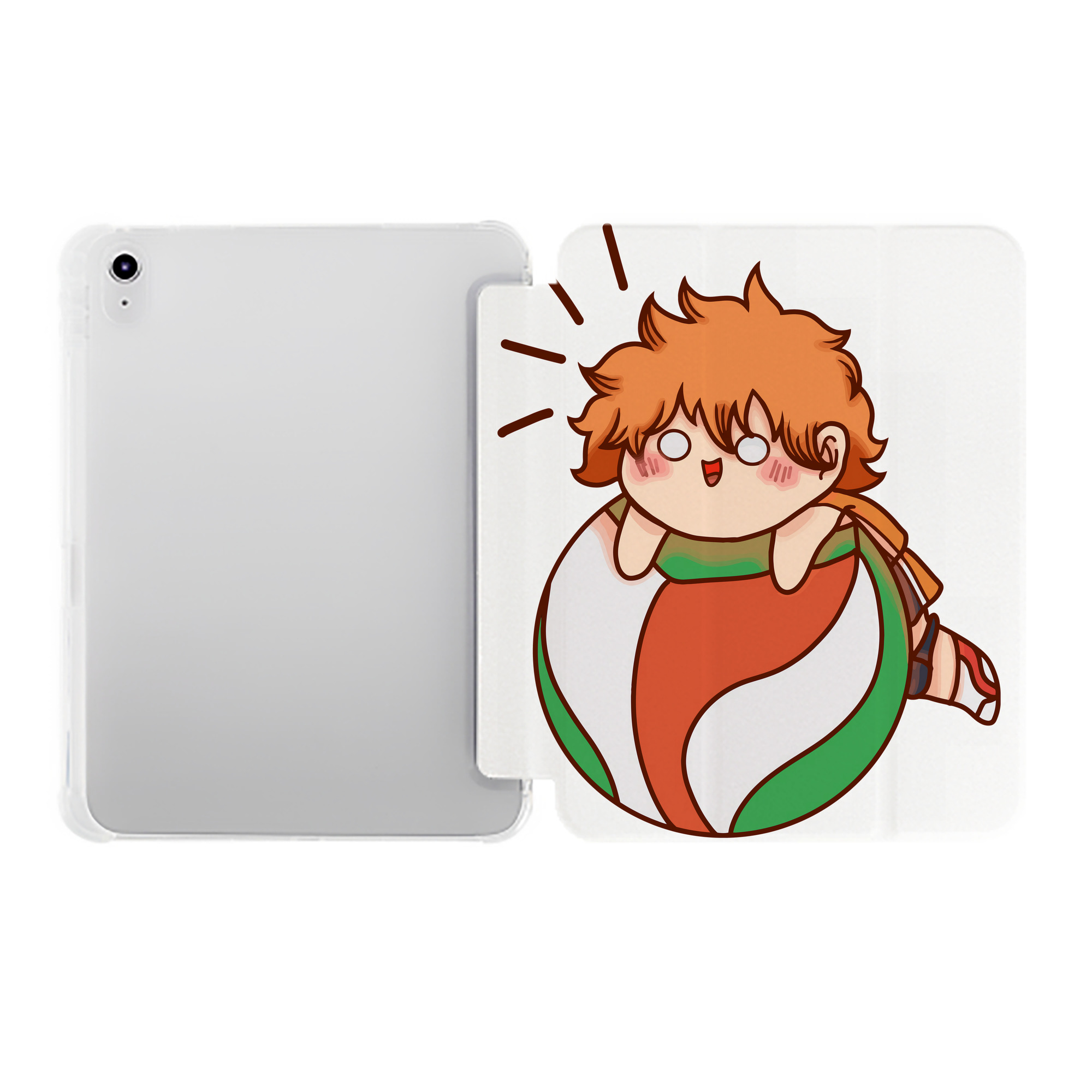 （画像用） ハイキュー!! Haikyu!! IPad ケース ペン収納付き 三つ折りスタンド PUレザー×シリコン 対応機種9.5/10.5/10.9インチ